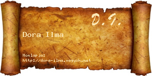 Dora Ilma névjegykártya